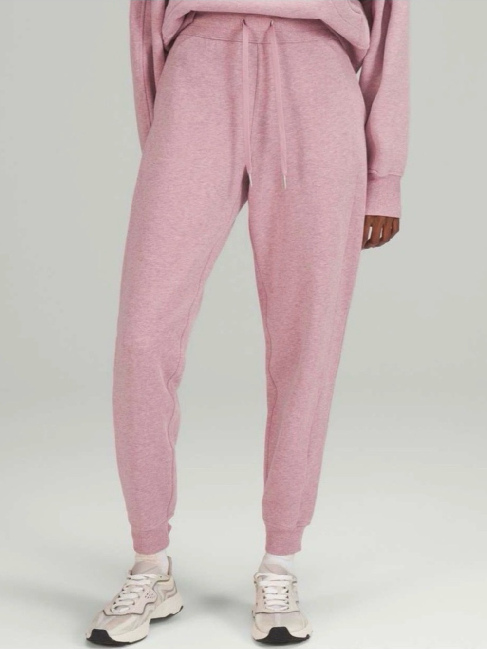 Lululemon Scuba Sweatpants Heathered Pink High-Rise